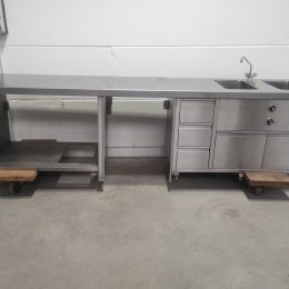 s/s work table cabinet induchef